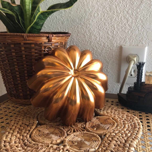 American Retro Other - Copper Fluted/Floral 3 1/2 Cup Jello Mold